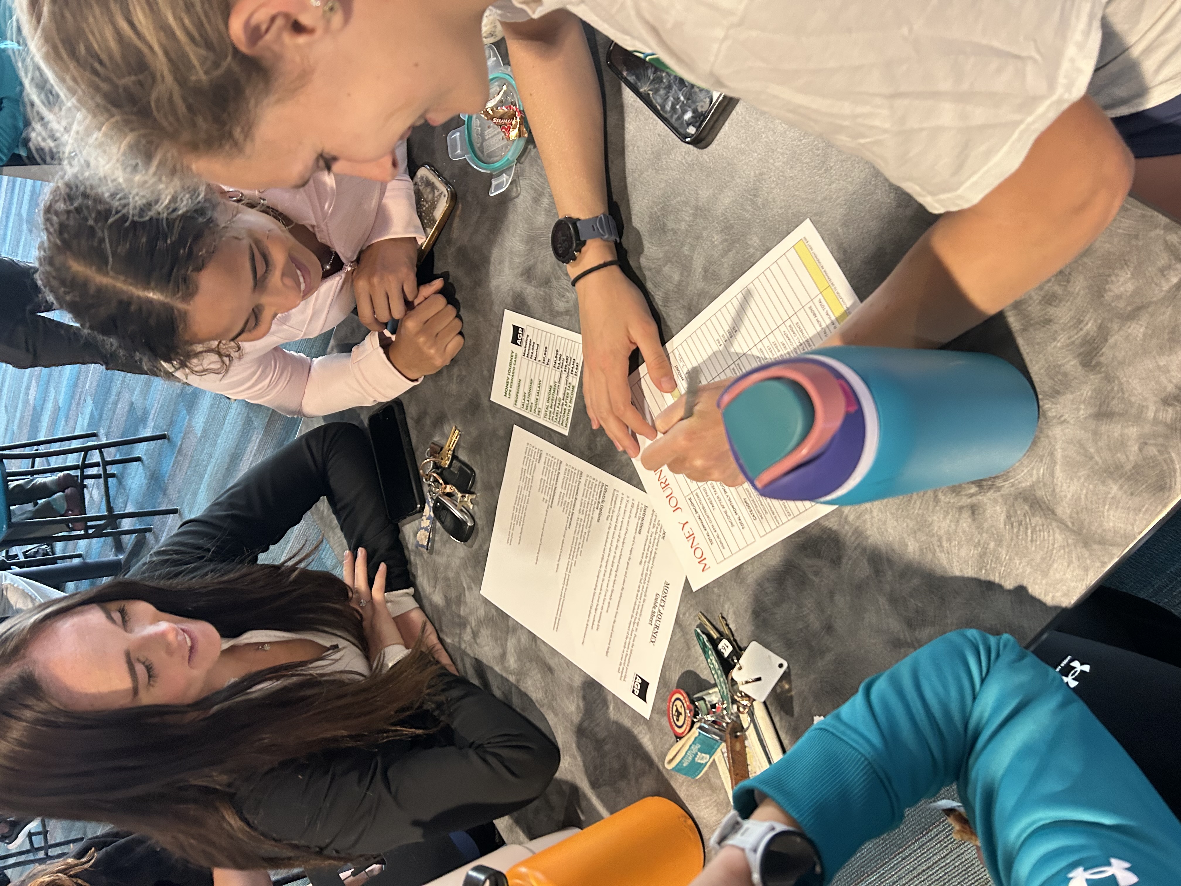 Athletes at Coastal Carolina working on activities