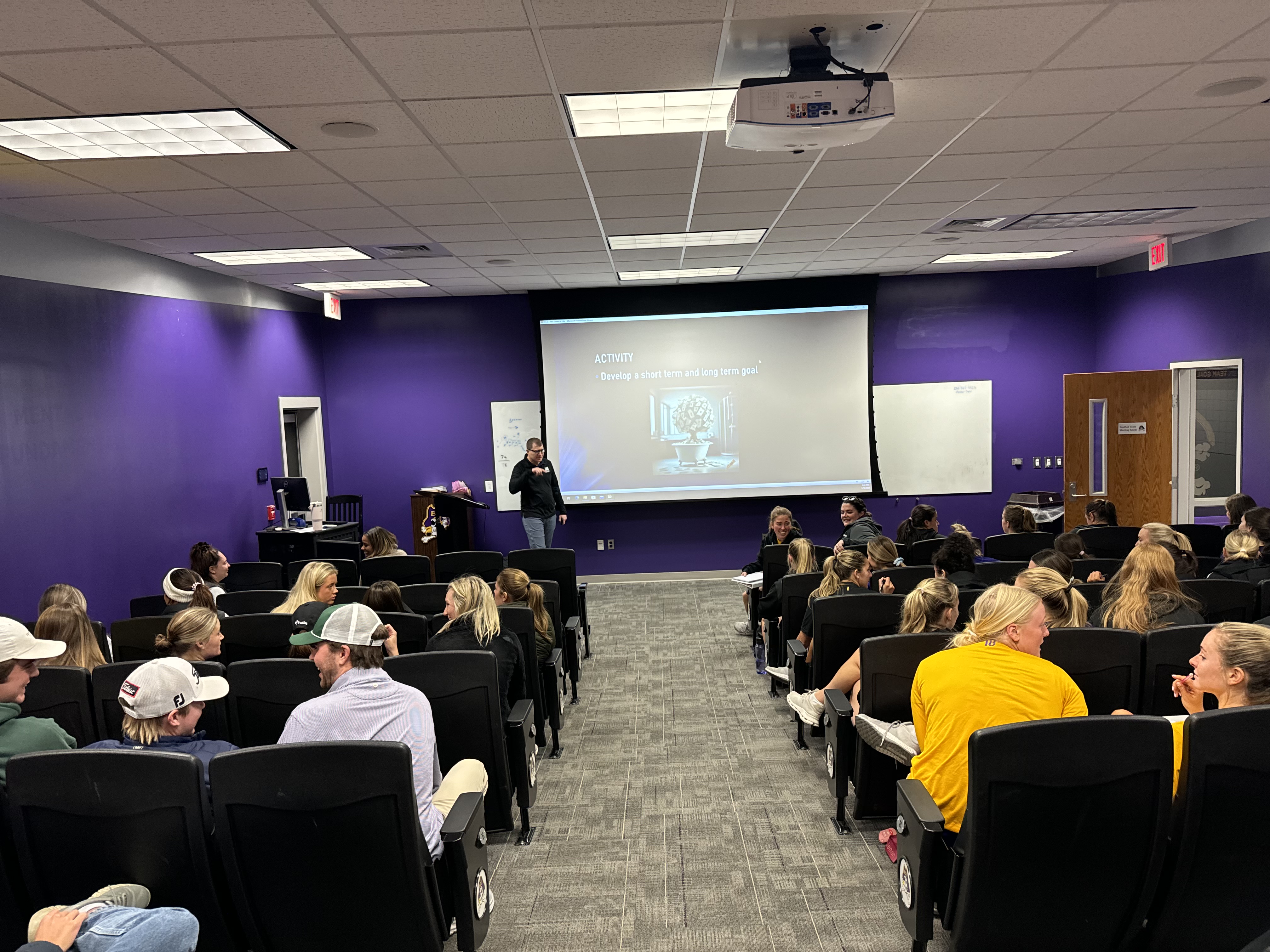 Lindsey presenting at ECU